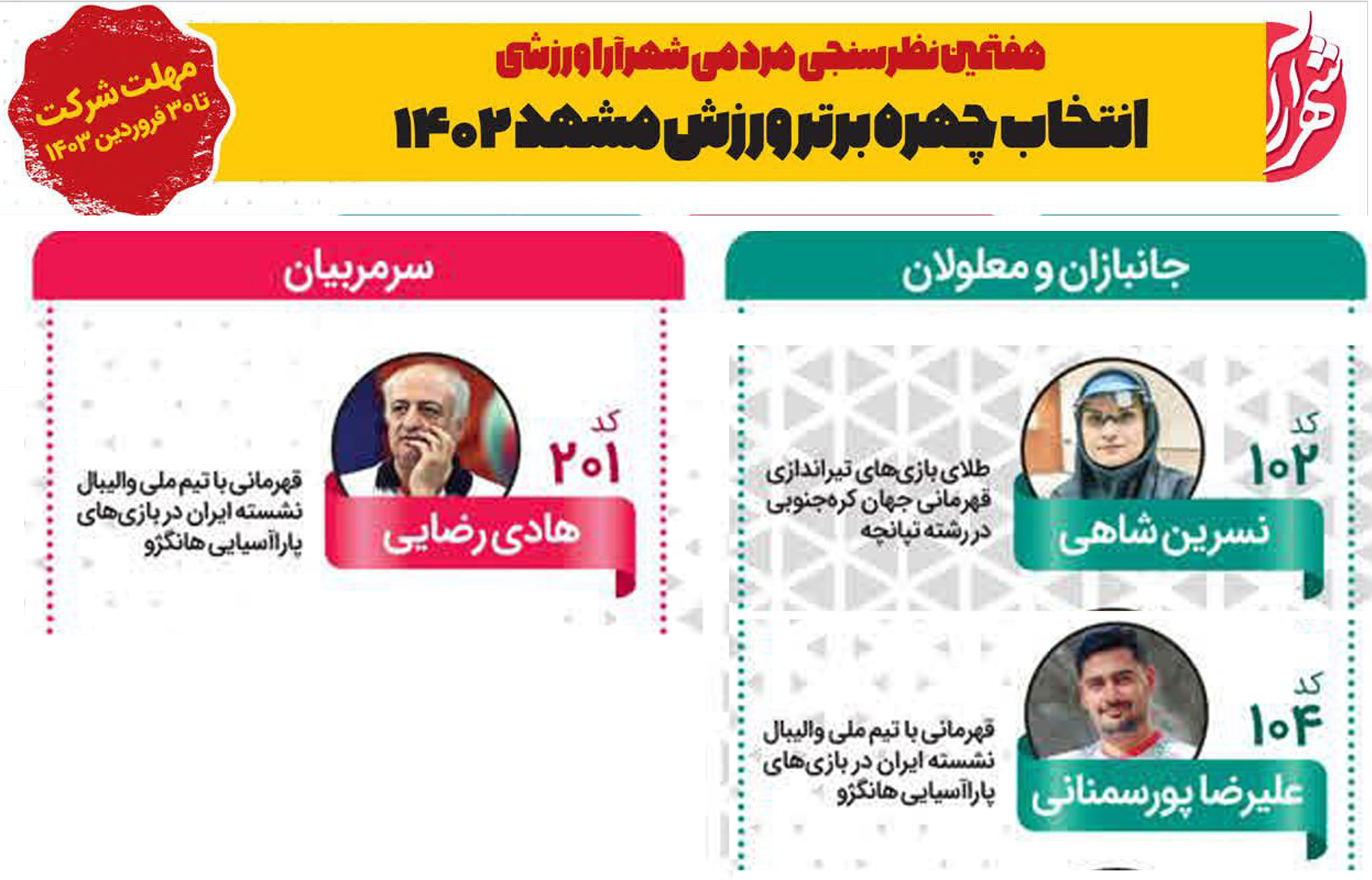 هیات ورزشهای جانبازان و معلولین استان خراسان رضوی